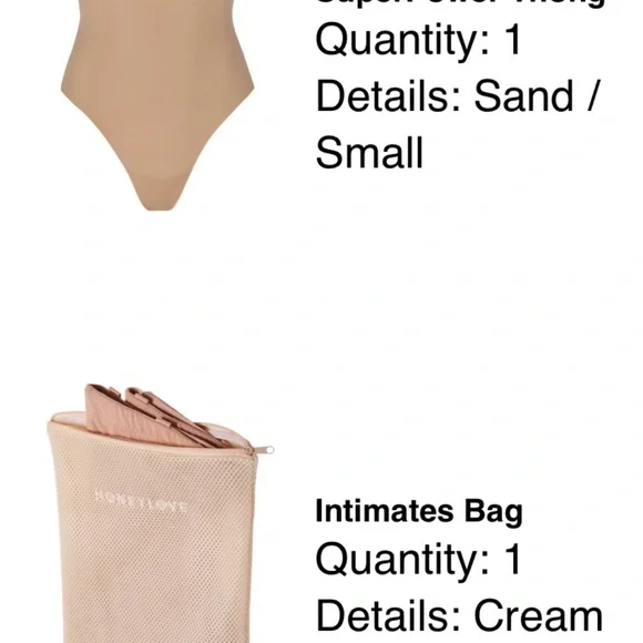 Honeylove High-Waist Shapewear Thong - Tan - Picture 2 of 2